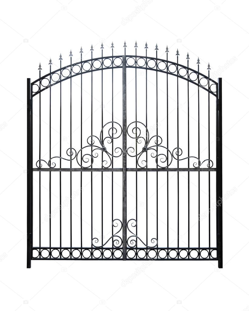 Elegant wrought iron gate.