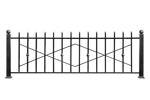 Dekoratív fémkorlát, kerítés. — Stock Fotó