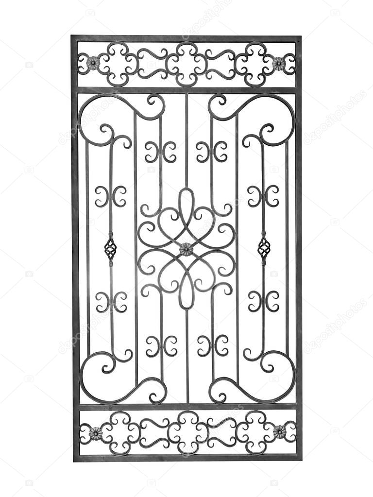 Wrought iron decorative fence.