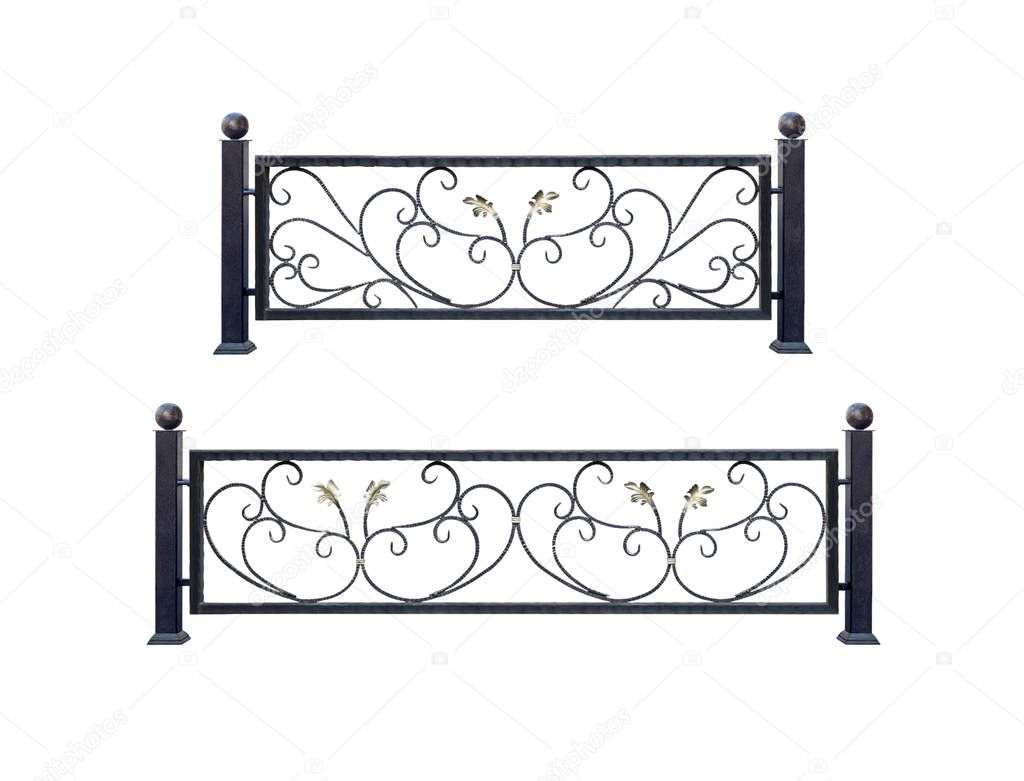 Decorative  steel  banisters, fences. 