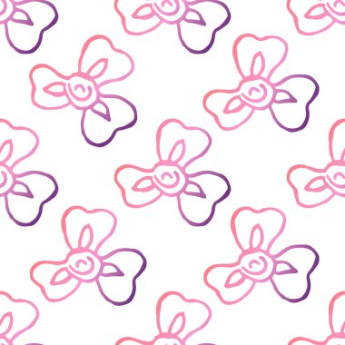 Elle çizilmiş süsen ile Seamless Modeli