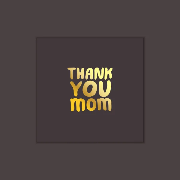 Словосочетание "День матери". Спасибо, мама. — стоковый вектор