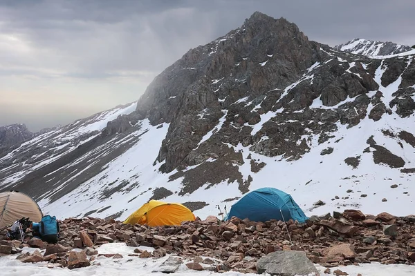 Tourist camp in the mountains of Tien Shan