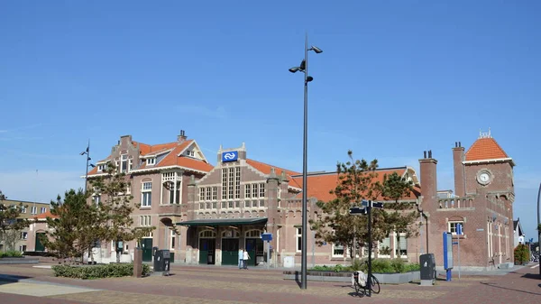 Zandvoort Holandia 2018 Dworca Kolejowego — Zdjęcie stockowe