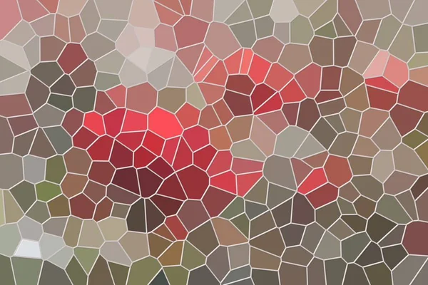 Mosaico Abstracto Con Tonos Pastel Rojo Gris — Foto de Stock