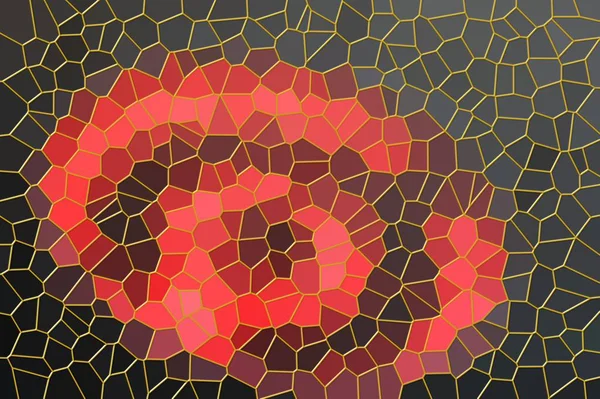 kırmızı ve siyah renk tonları ile soyut mozaik