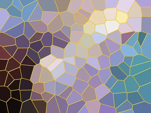 Mosaico Abstracto Con Tonos Color Lila Turquesa — Foto de Stock