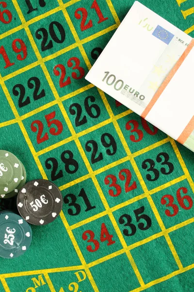 Roulette tavolo da casinò — Foto Stock