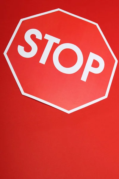 Stop sign photo — Stock Photo, Image