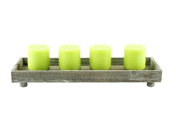 Candles in a stand — Stock Photo, Image