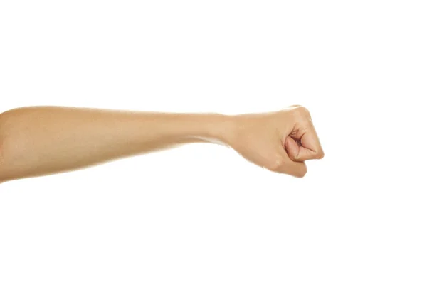 Сжатый кулак руки — стоковое фото