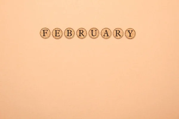 Febrero para el calendario —  Fotos de Stock