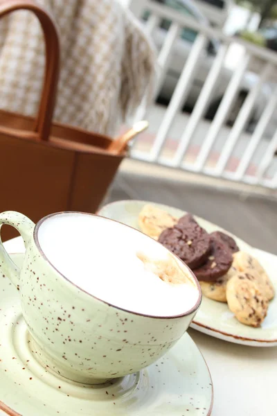 コーヒーとクッキー — ストック写真