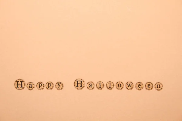 Gelukkig halloween tekst — Stockfoto