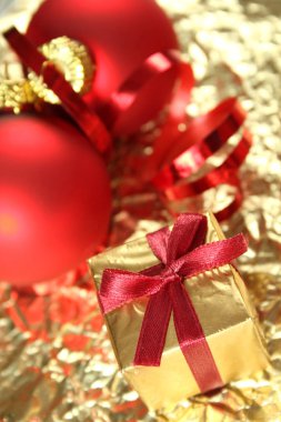 Noel topları tebrik kartı