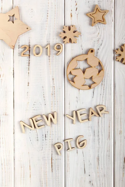 Ano Novo 2019. Ano do porco — Fotografia de Stock