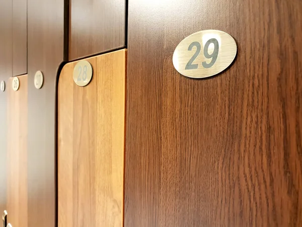 Lockers in the locker room — Stock Photo, Image