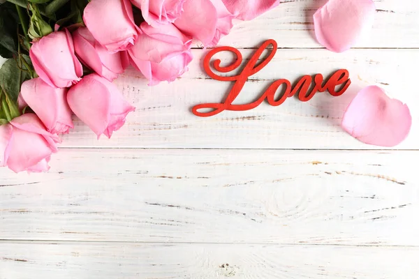 Cartão com declaração de amor — Fotografia de Stock