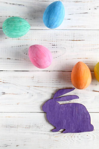 Húsvéti nyúl és tojás — Stock Fotó