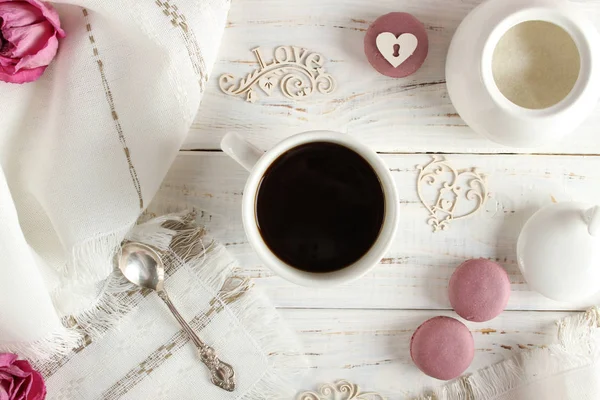 Koffie romantisch drankje — Stockfoto