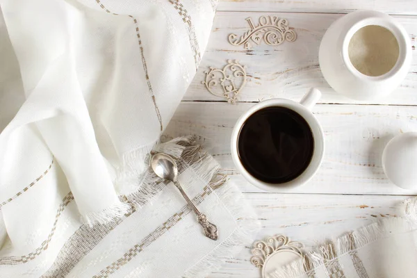 Koffie romantisch drankje — Stockfoto