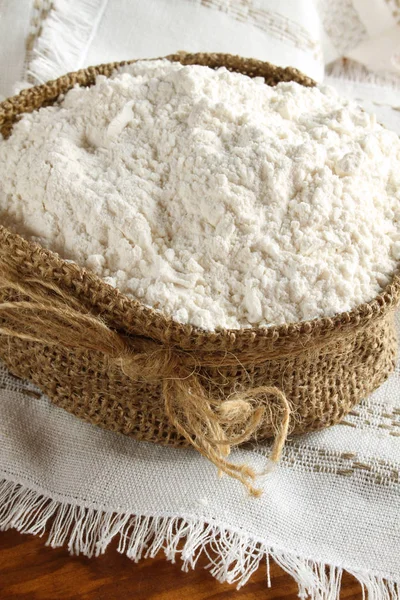 Flour in the bag — Stock Photo, Image