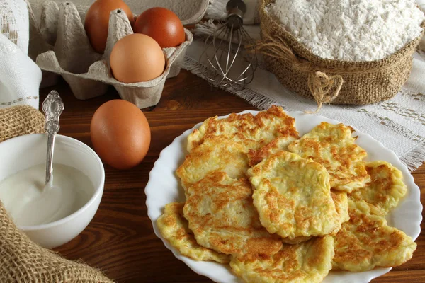 Pumpkin pancakes. Healthy diet — Stock Photo, Image