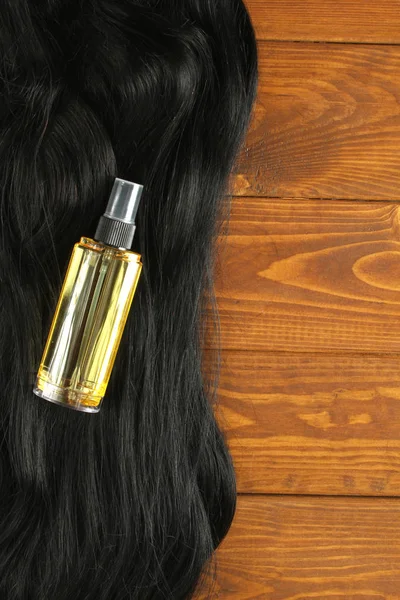 Zdravé vlasy a Vlasový olej — Stock fotografie