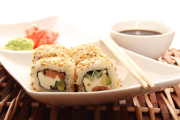 Restauracja Sushi. Izolacji — Zdjęcie stockowe