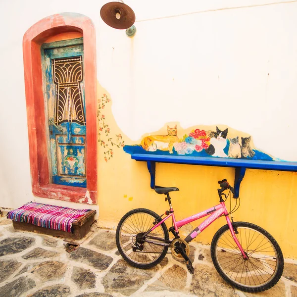 Architectuur Details Van Aegiali Dorp Amorgos Eiland Griekenland — Stockfoto