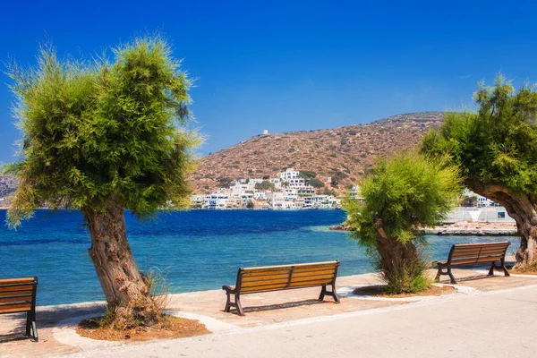 Aegiali Dorf Insel Amorgos Griechenland Stockbild