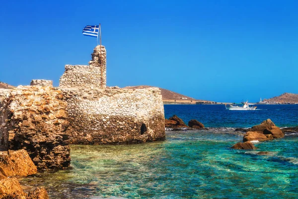 Puerto Pesquero Naoussa Isla Paros Grecia — Foto de Stock