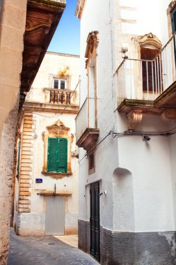 Martina Franca 'nın mimari detayları Puglia, İtalya