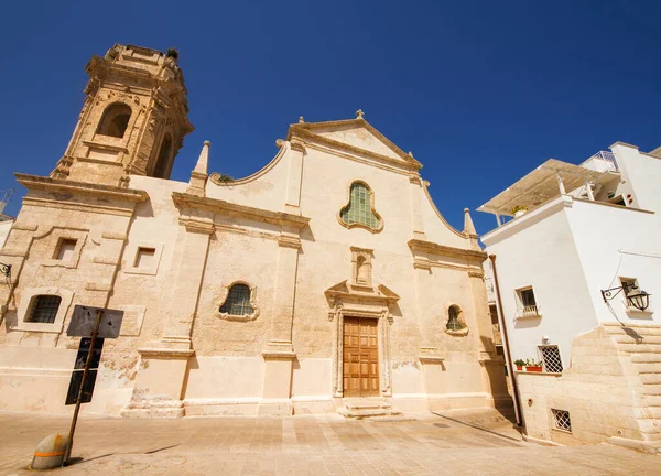 Iglesia San Salvador Casco Antiguo Fortaleza Monopoli Puglia Italia — Foto de Stock
