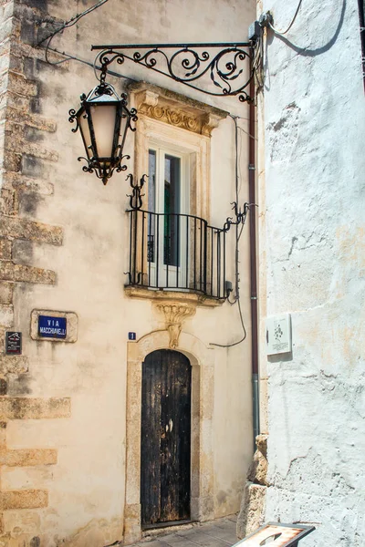 Arkitektur Detaljer Martina Franca Gamla Stan Puglia Italien — Stockfoto