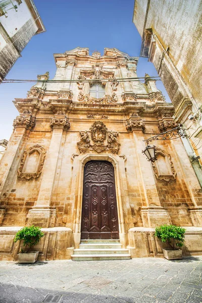 Wide Angle Shot Domenico Church Martina Franca Puglia Italy — Stock Photo, Image