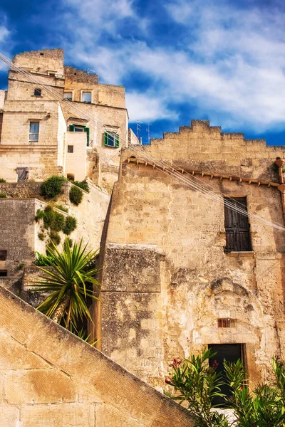 Matera Óvárosa Unesco Világörökség Része Basilicata Olaszország — Stock Fotó