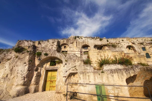 Sassi Matera Ősi Barlanglakások Matera Régi Részén Basilicata Régióban Olaszországban — Stock Fotó