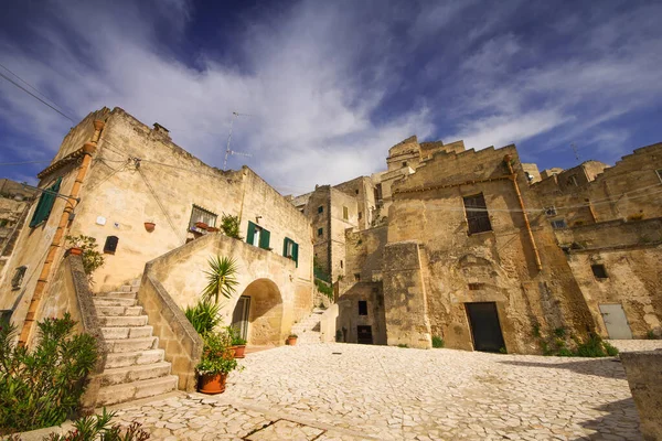 Centro Storico Matera Patrimonio Dell Umanità Unesco Basilicata — Foto Stock