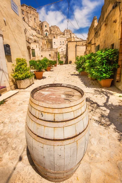 Die Altstadt Von Matera Unesco Weltkulturerbe Der Basilikata Italien — Stockfoto