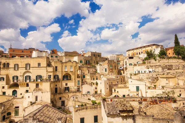 Stare Miasto Matera Unesco Lista Światowego Dziedzictwa Unesco Basilicata Włochy — Zdjęcie stockowe