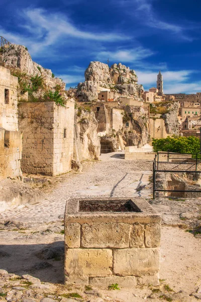 Matera Óvárosa Unesco Világörökség Része Basilicata Olaszország — Stock Fotó