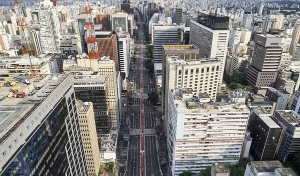 Avenida Paulista, ciudad de Sao Paulo, Brasil —  Fotos de Stock