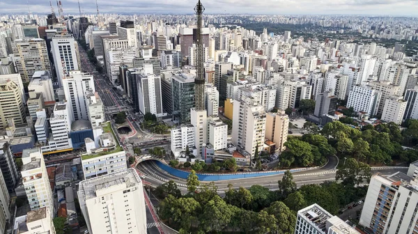 Paulista Avenue, ville de Sao Paulo, Brésil — Photo