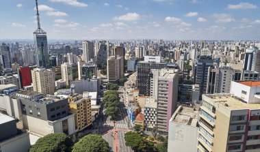 Avenida Paulista (Paulista avenue), Sao Paulo city, Brezilya