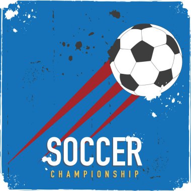 Futbol Grunge tasarım vektör arka plan