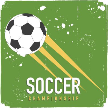 Grunge futbol tasarım vektör arka plan