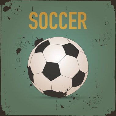 Grunge Retro futbol vektör arka plan