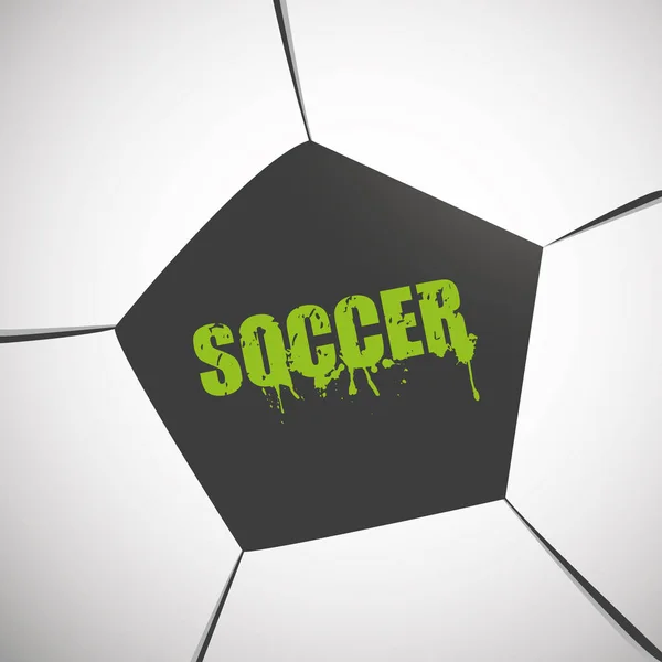 Abstract Soccer Ball Vector Background — Stock Vector