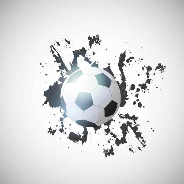 Nieczysty Piłka Piłka Nożna Projekt — Wektor stockowy